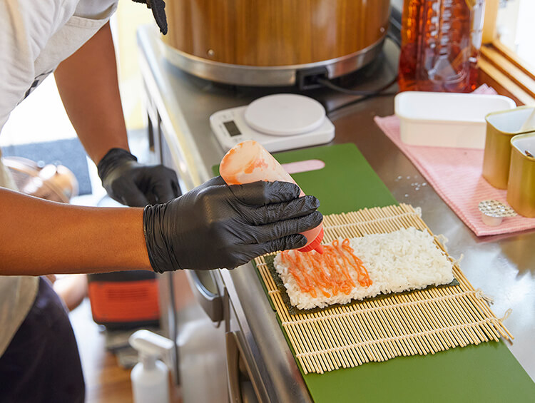 カルローズの食感が生かされた「ポークたまご」