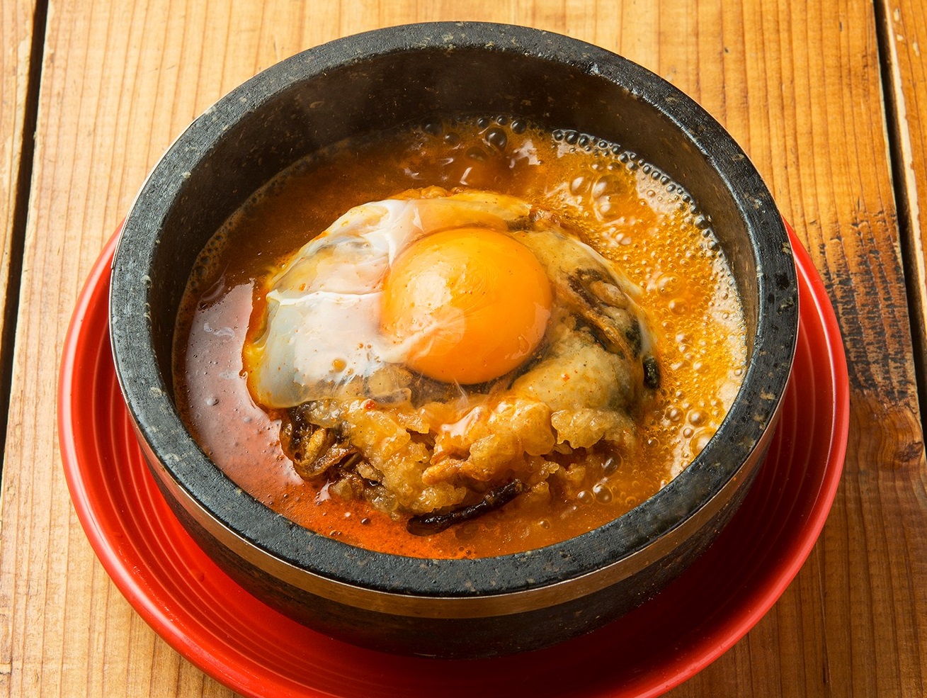 石焼きバクダン揚げむすびのクッパ風の画像