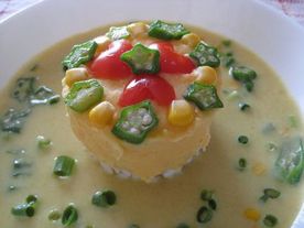 ケーキ風☆スープビシソワーズカレー