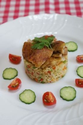 チキンカレーピラフ　ガトー仕立ての画像