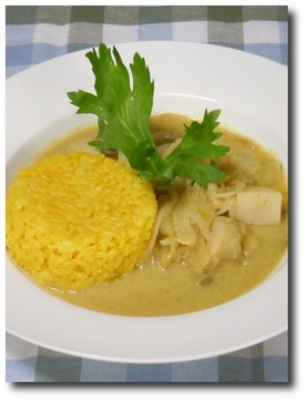 カルダモン香るさわやかホタテカレー