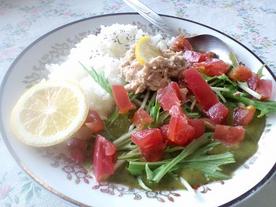 ホーチミンの朝風アボカドのグリーンカレー