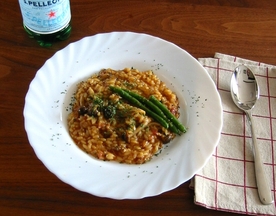 きのことしめじのトマト風味カレーリゾット