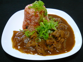 スタミナモツカレーの画像