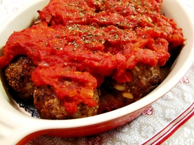 カルローズライス in ミートボールの焼トマトカレー