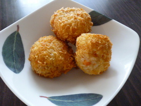 カレー風味 手軽ライスコロッケの画像