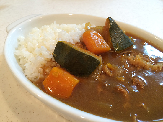 かぼちゃとにんじんゴロゴロカレー