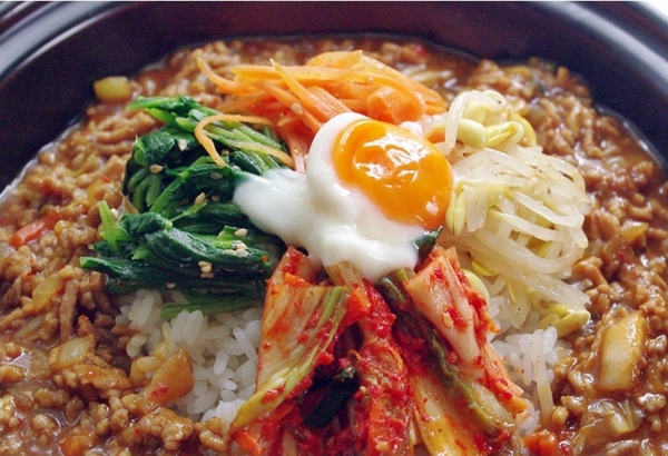 ピビンパ風キムチカレー♪