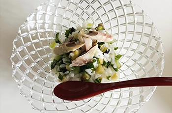 郷土料理「だし」風ライスサラダ