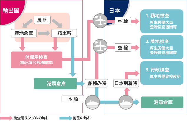 輸入にあたっての安全確認体制