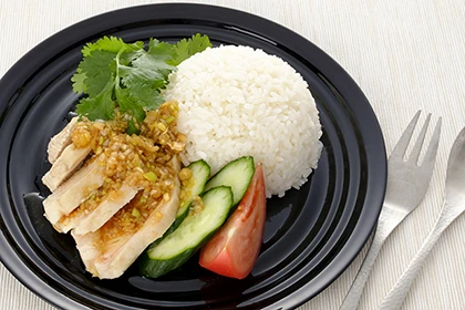 鶏むね肉のアジア風ライス