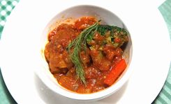 ヨージキロシア式カレー風味のミートボール