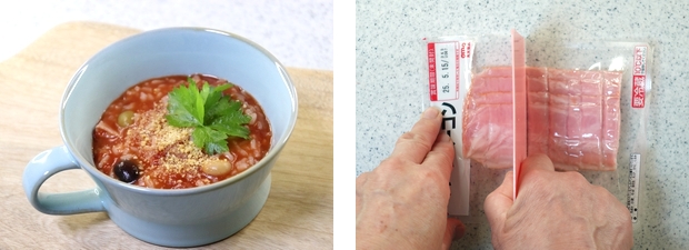 防災レシピカルローズのトマトリゾット